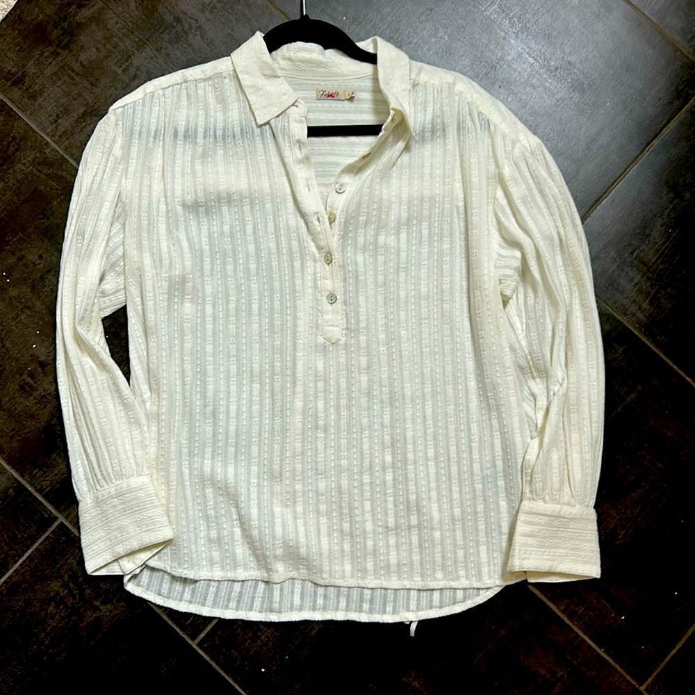 Faherty Sz Small Half Button Down. Never Worn! - image 1